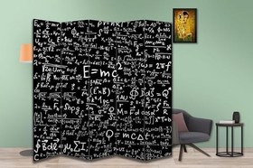 Resim Bilim Tasarımlı Özel Tasarım Paravan Room Divider 180 x 200 cm 