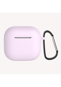 Resim Xemu Apple Uyumlu AirPods 4 Standart Silikon Kılıf-lila Lila 