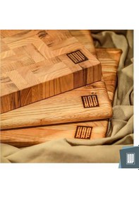 Resim Kaf Ahşap Lüks Kesme Tahtası Daire / Orta Boy 