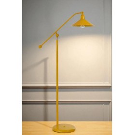 Resim Moka Sarı Lambader Metal Başlıklı 