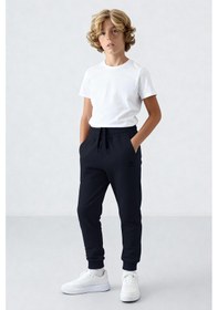 Resim Tommylife Lacivert Standart Fit Manşetli İnce Erkek Çocuk Eşofman Alt - 11062 Lacivert 