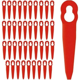 Resim Chihiro586 - 9278 40 Adet Yedek Plastik Bıçaklar Aksesuarları Stıhl Polycut 2-2 Fsa 45 Çim Biçme Makinesi Giyotin Çim Kesici (Yurt Dışından) 