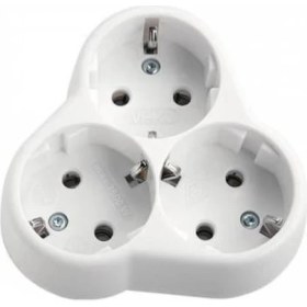 Resim Elbi Delta Golyat 3'lü Topraklı Fiş Priz 