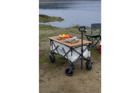 Resim Ecrou Masalı Katlanır Vagon Taşıma Arabası Bej 