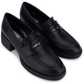 Resim Tamer Tanca Kadın Hakiki Deri Siyah Loafer Ayakkabı 294 11412 Bn Ayk Sk25-26 Sıyah Siyah 