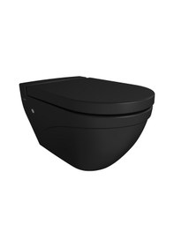 Resim Bocchi Taormina Asma Klozet Mat Siyah 1012-004-0128 Kapak Dahil Çok Renkli 
