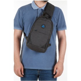 Resim Newish Polo Erkek Usb Çıkışlı Çapraz Bel Ve Omuz Çantası New321 - Siyah - Mavi 