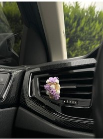 Resim Mor Çiçek Mantar Oto Araba Klima Kokusu Havalandırma Aksesuarı 