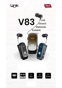 Resim Linktech V83 Makaralı Titreşimli Bluetooth Kulak İçi Kulaklık 
