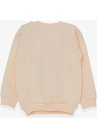 Resim Breeze Kız Çocuk Sweatshirt Sevimli Hayvancıklar Baskılı 1.5-5 Yaş, Krem-krem Krem 