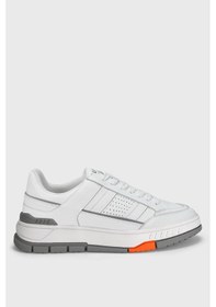 Resim Lufian Edwın Beyaz-gri Erkek Hakiki Deri Spor Ayakkabı Beyaz 