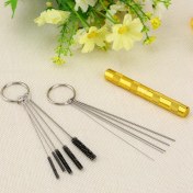 Resim Wezone Hava Fırçası Temizleme Seti - 5 Farklı Çaplı Fırça Ve İğne Araçları İle Nozzle, Sprey Silahı Temizliği 