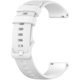 Resim Samsung Galaxy Uyumlu Watch Active 2 40mm / 44mm 20mm Damalı Silikon Saat Kordonu 
