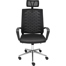 Resim Obc Ofis Büro Concept Nadya Fileli Krom Yönetici Ofis Büro Bilgisayar Çalışma Koltuğu - Sandalyesi 