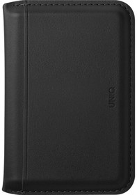 Resim Standlı Magnetic Lyden Ds Vegan Deri Kartlık Kimlik/ehliyet/kredi Kartı Taşıyıcı Cüzdan Rfıd Koruma Black 