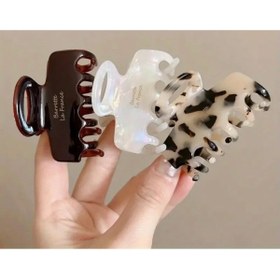 Resim Xui Trend Marka(ysho) Asetat Kemik Toka Kaplumbağa Kabuğu Desen Mat/ Leopar Mandal 1 Adet Orta Boy 