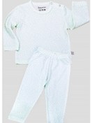 Resim Boumini Bebek Ve Çocuk Pijama Takımı Yapraklar Mint 