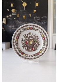 Resim Nurantik Windsor İngiliz Servis Tabağı Meyveli 25 Cm Çok Renkli 