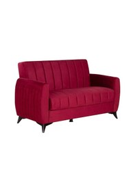 Resim Kilim Mobilya Linda Iki Kişilik Kanepe Yüksek Ayaklı Bordo Bordo 