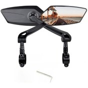 Resim Bir Çift Montaj Ve Kurulum Aleti Bisiklet, Motosiklet Ve Elektrikli Araç Dikiz Aynası, Geniş Görüş Alanı 