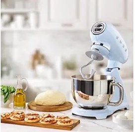Resim SMEG - Robot de Cozinha 800 W, Anni50, Total Azul Céu SMF03PBEU 