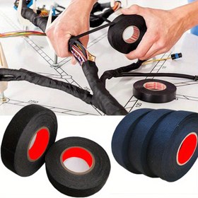 Resim 15 Metre Genişlik 9/15/19/25/30mm Elektrik Yalıtımı Isıya Dayanıklı Kablo Demeti Bantı PET Demet Alev Geciktirici Bant 