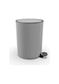 Resim Primanova Lenox 5 Lt Pedallı Çöp Kovası Gri 