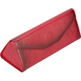Resim PLM Smart Glass Deri Gözlük Kılıfı V4EF Kırmızı 