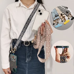 Resim Moda Elmas Şeklinde Cep Telefonu Askısı, Boğulmadan Ayarlanabilir Çapraz Boyun Askısı, Moda Kadın Askısı, Kayıp Önleyici Askı, Çapraz Çanta Omuz Askısı, Tüm Akıllı Telefonlar İçin Uygun 
