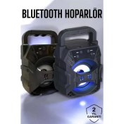 Resim Techno Stock Taşınabilir Bluetooth Hoparlör Led Işıklı Uzun Pil Ömrü 