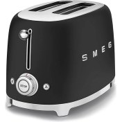 Resim Smeg Mat Siyah 2X1 Ekmek Kızartma TSF01BLMEU 