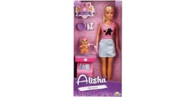 Resim SDT Group 3384 Sun-Rst-Sıs-Minik Alisha Bebek Veteriner Aksesuarlı Set 29 cm 2A- 
