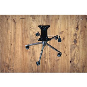 Resim TURA OFİS TEK KOLLU MEKANİZMA-AMORTİSÖR-VİZYON AYAK-GRİ TEKER 