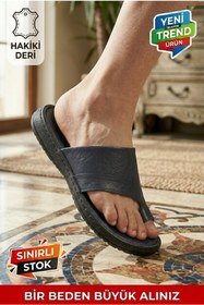 Resim Registan Shoes HAKİKİ KALİTELİ DERİ- TOMMY VERCCETTI TERLİK - SANDALET - PARMAK ARASI- MASAJ TABAN 