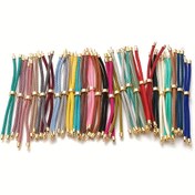 Resim 10 adet Ayarlanabilir Naylon Twist Rope Bilezikler, Pirinç Kaydırıcı Aksesuarlarla, DIY Takı Yapımı Malzemeleri, Kumaş El Sanatları Malzemeleri, Bilezik Yapımı Kiti 