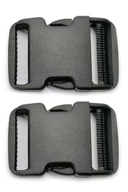 Resim Genel Markalar Plastik 50 MM Siyah Sert 2 Adet Kilitli Bağlama Kayışı 