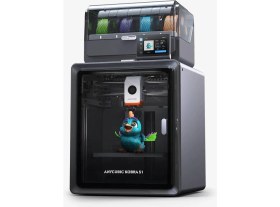 Resim Anycubic Kobra S1 Combo 3D Yazıcı Siyah Renkli Filament Desteği ile Ultra Hızlı Baskı 