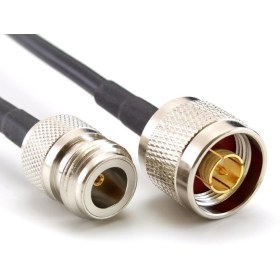 Resim YKA Helyum Hotspot Hnt Madenci Anteni Için N Dişi - N Erkek Kablosu 8 Metre 