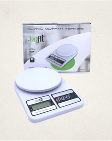 Resim 10 Kg Kapasiteli Lcd Ekranlı Dijital Mutfak Tartıs Açık Gri 