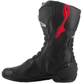 Resim Alpinestars Smx-6 V3 Korumalı Motosiklet Botu Siyah Gümüş Kırmızı 