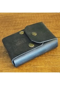 Resim Sumerian Leather Craft Klasik Deri Sigara Kılıfı Siyah 