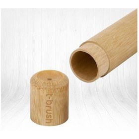 Resim T-Brush Bambu Diş Fırçası Saklama Kabı 