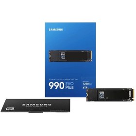 Resim Samsung 4tb 990 Evo Plus Mz-v9s4t0bw 7250-6300 Mb-sn Pcıe Nvme M.2 Ssd Disk 