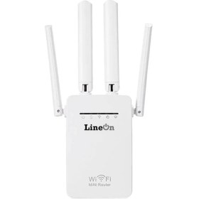 Resim Lineon 300MBPS 4 Antenli Wifi Router Kablosuz Aktarıcı 