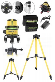 Resim STAXX POWER 2 Çizgili Yatay Ve Dikey Yeşil Lazer Ölçüm Hizalama 30m Mesafe x2Ad Bataryalı Seviye Ölçme +Tripod 
