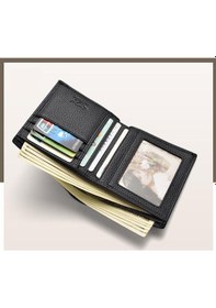 Resim Septwolves Premium Lüks Siyah Hakiki Deri Kartlık & Erkek Cüzdan Siyah 