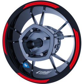 Resim Reflektif Kırmızı Double Stripe Jant Şeridi Sticker Çınar Extreme 