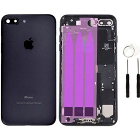 Resim instatech Apple Iphone 8 Plus Dolu Kasa + Tamir Montaj Seti - Siyah 