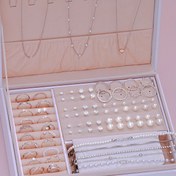 Resim 83 parça Şık Bohem Takı Seti, Rhinestone Detaylı Alaşım, Vintage Esintili Küpe, Bileklik, Dalga Desenli Yüzük, Kalp Şeklinde Kolye, Kadın Moda Aksesuar Kombinasyonu Günlük Kullanım, Partiler, Aile ve Arkadaşlar İçin Hediye 
