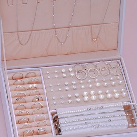 Resim 83 parça Şık Bohem Takı Seti, Rhinestone Detaylı Alaşım, Vintage Esintili Küpe, Bileklik, Dalga Desenli Yüzük, Kalp Şeklinde Kolye, Kadın Moda Aksesuar Kombinasyonu Günlük Kullanım, Partiler, Aile ve Arkadaşlar İçin Hediye 